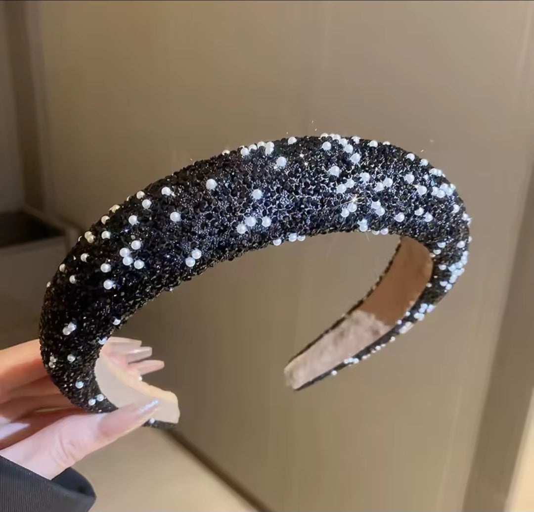 Glamour beaded and crystal headband