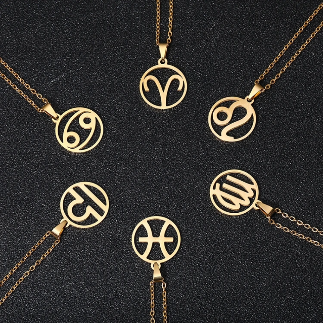 Gold Zodiac Sign Necklace