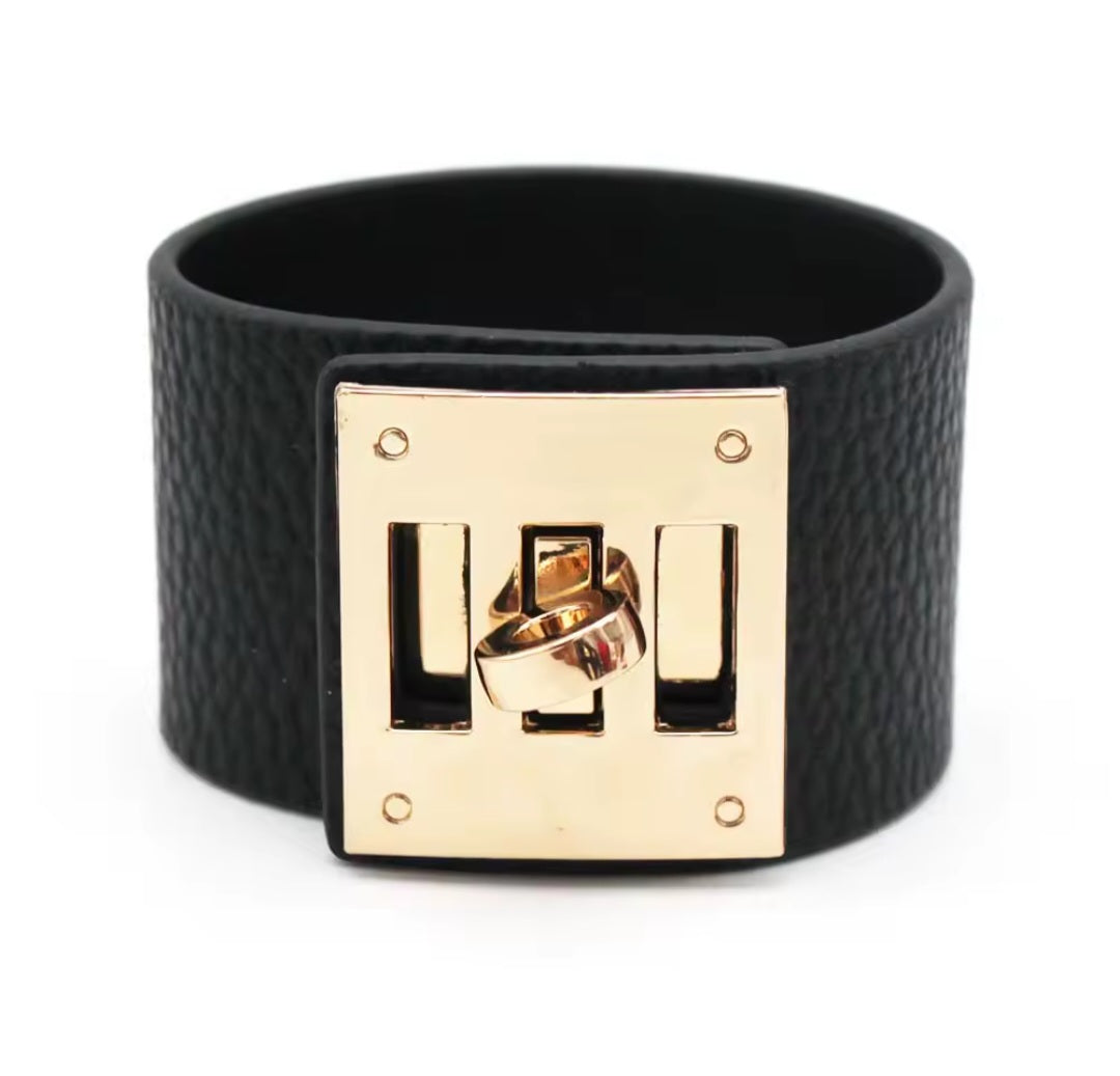 Luxury inspired cuff bracelet