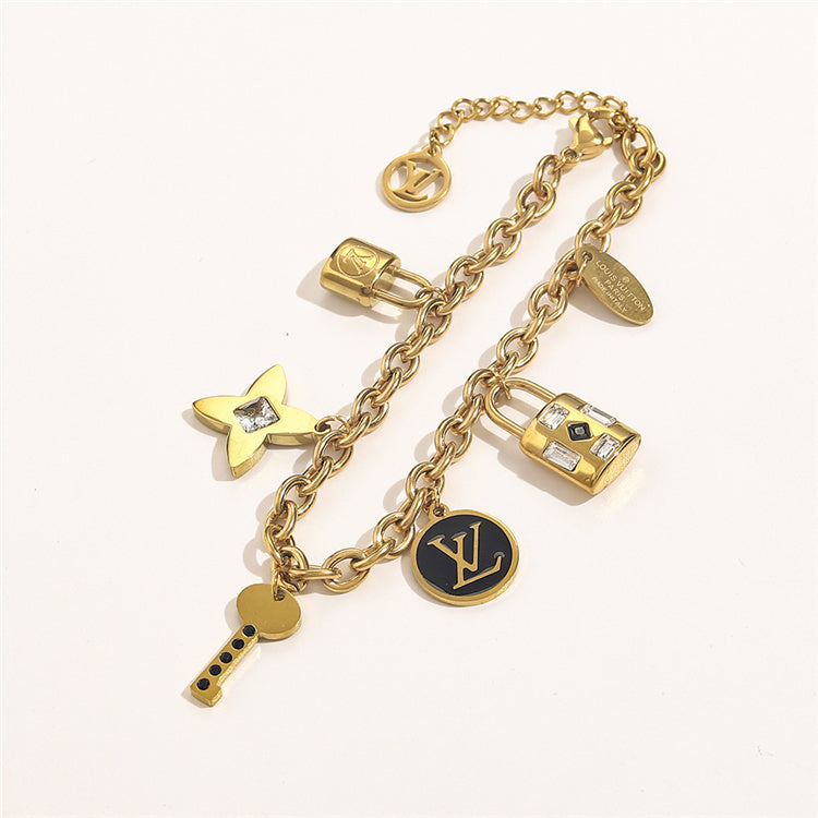 LV Lock Charm Bracelet