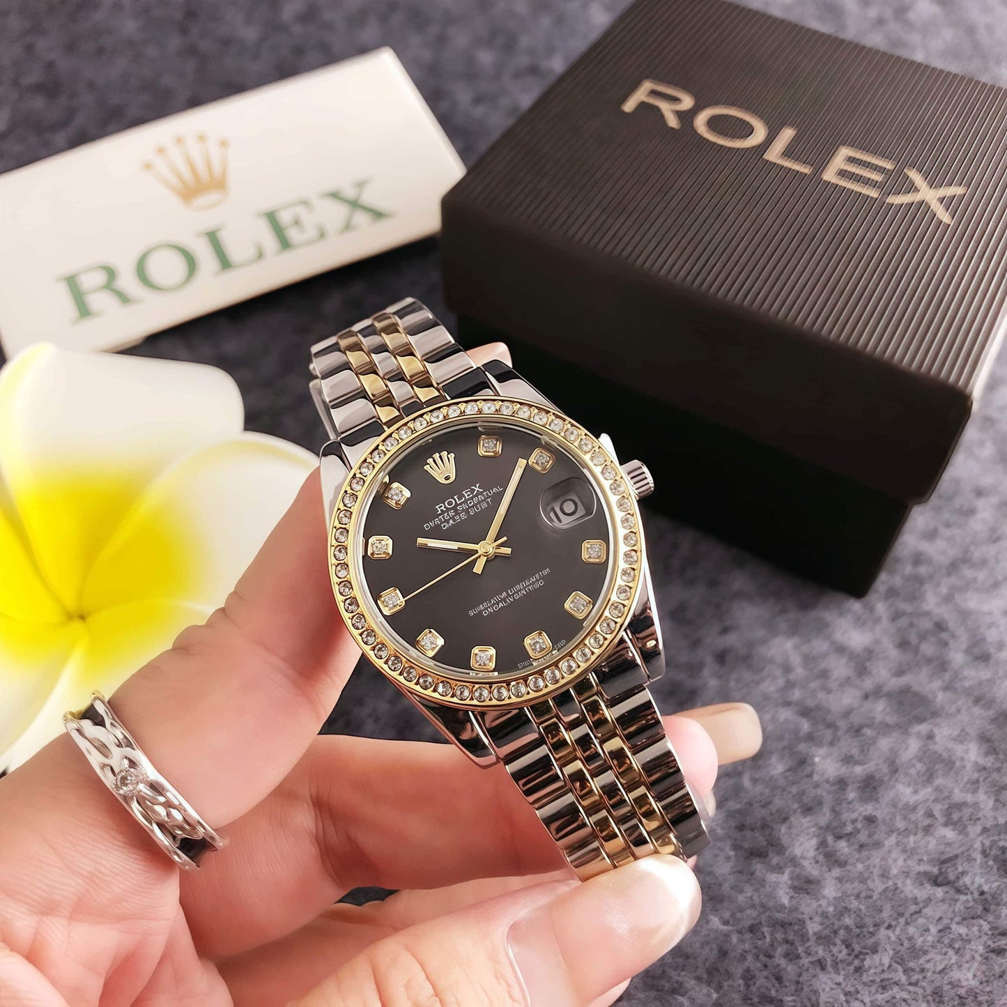 Rolex inspired women watch