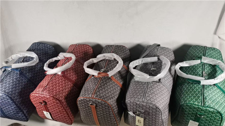 Goyard Inspired Duffle Bag