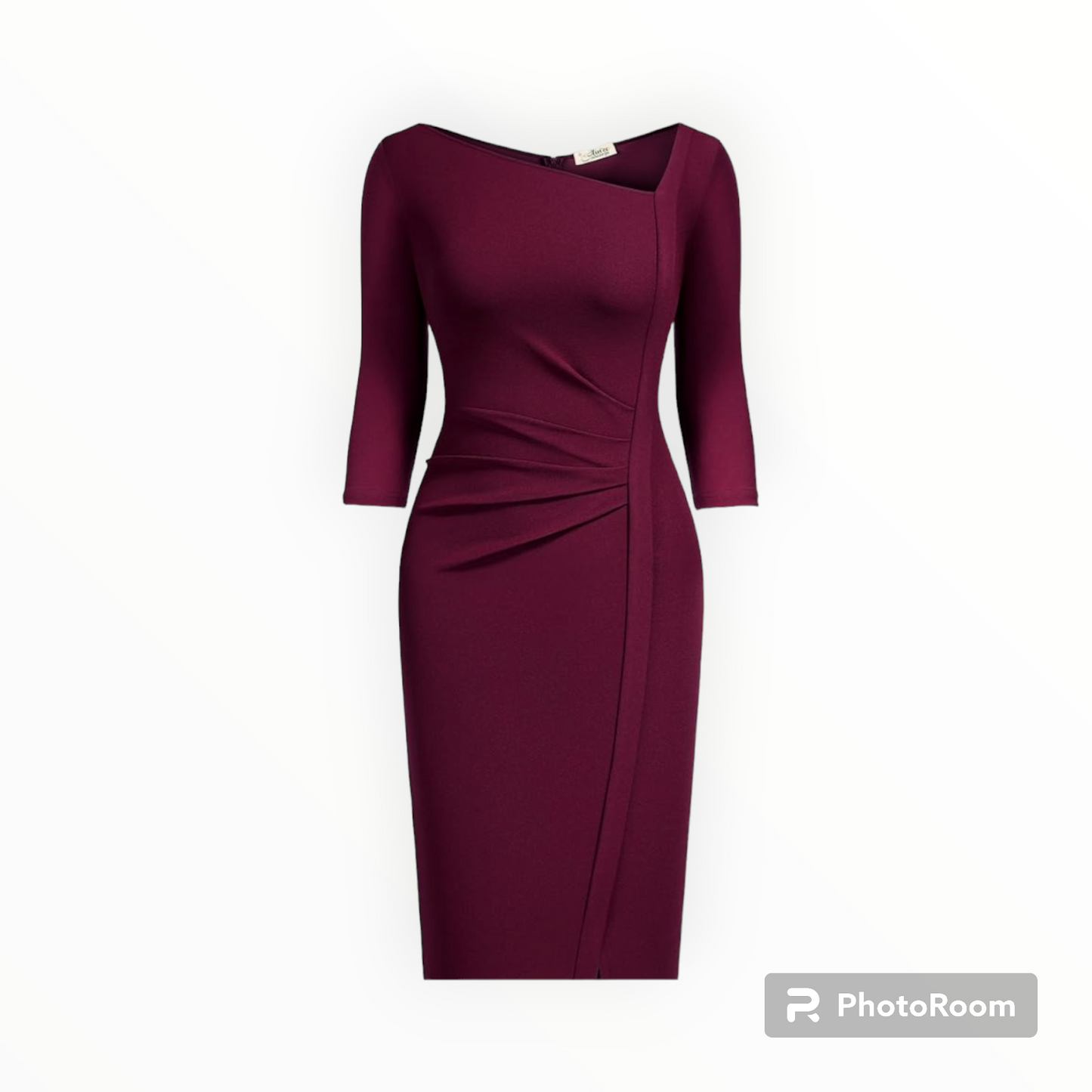 Plus size professional pencil midi dress