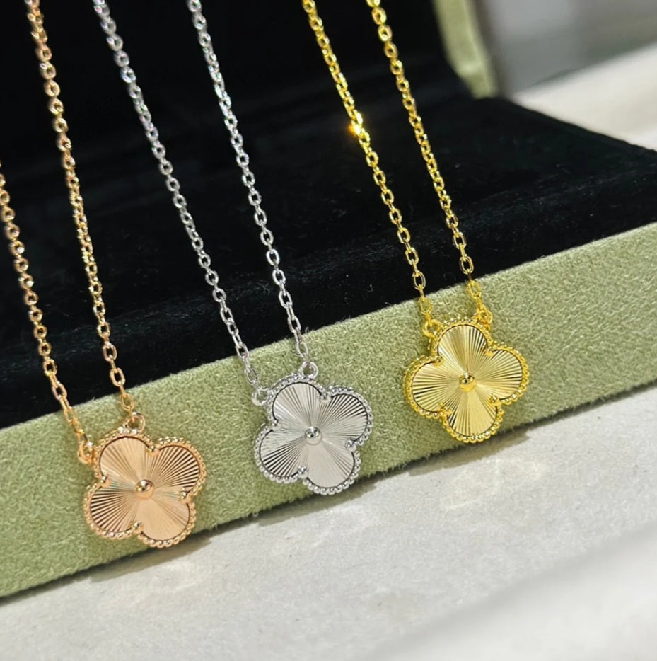 Van Cleef inspired Lazer Gold and Silver Jewelry Collection