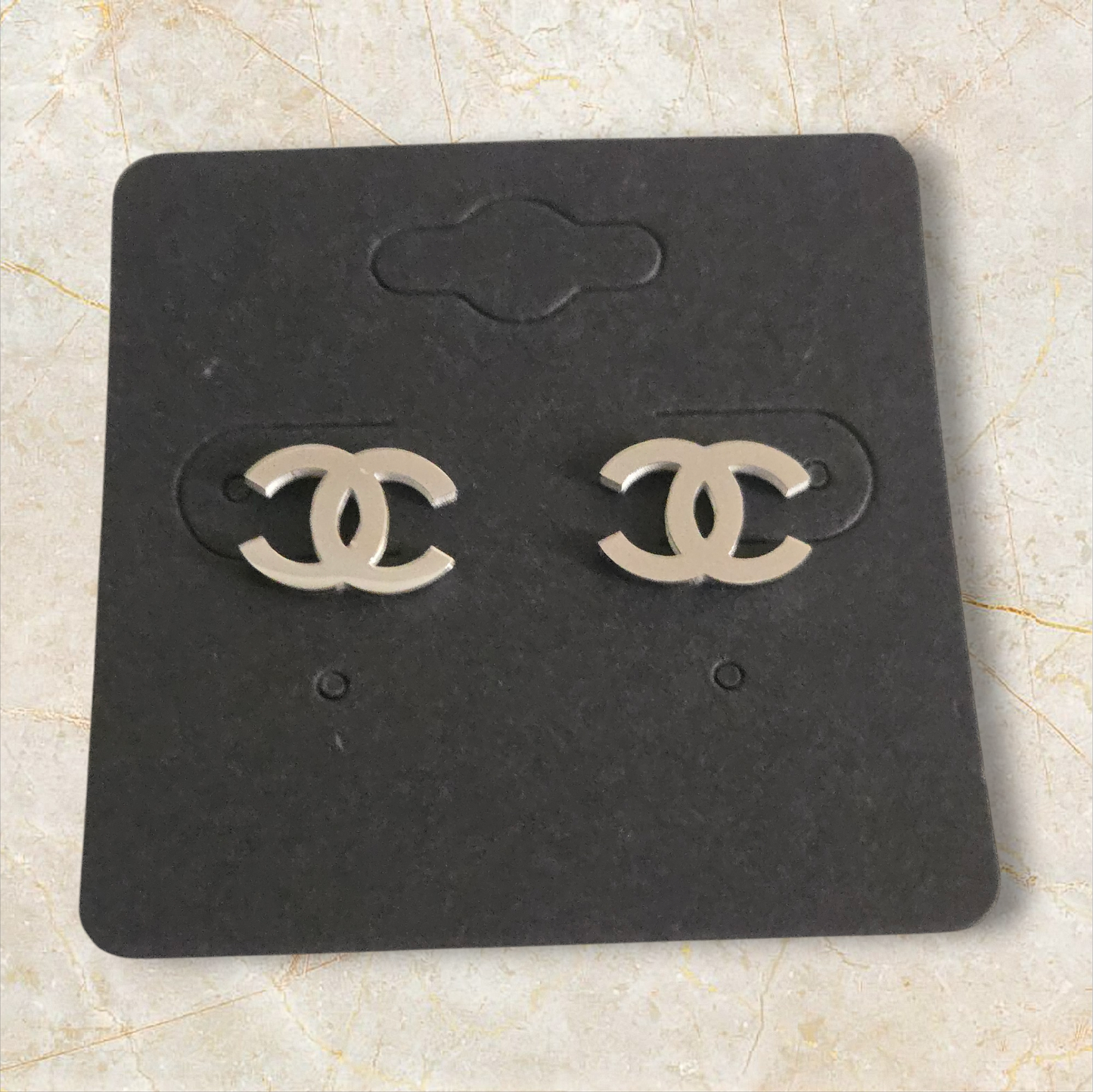 Chanel inspired stud earrings
