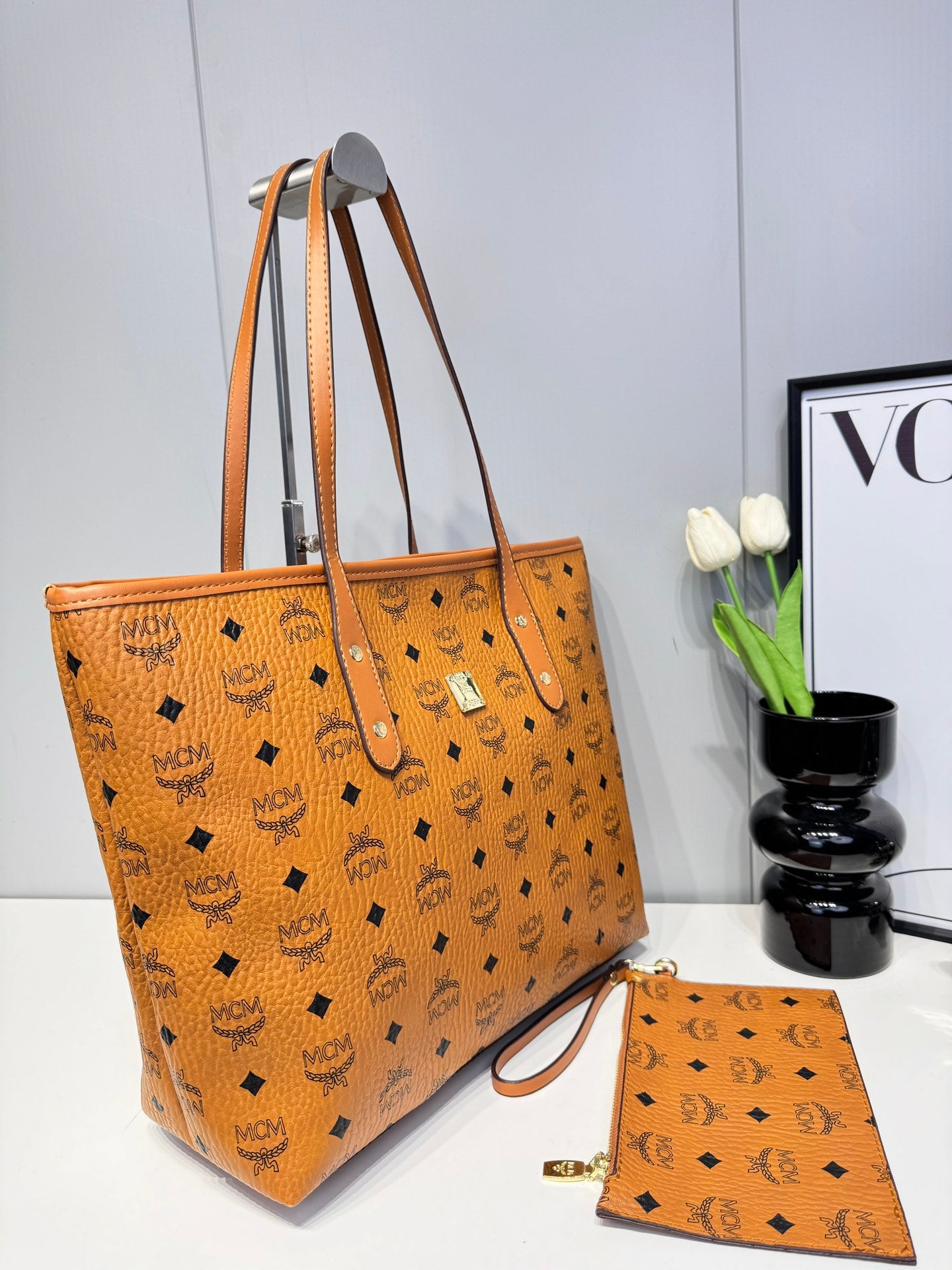 MCM Inspired Tote Bag