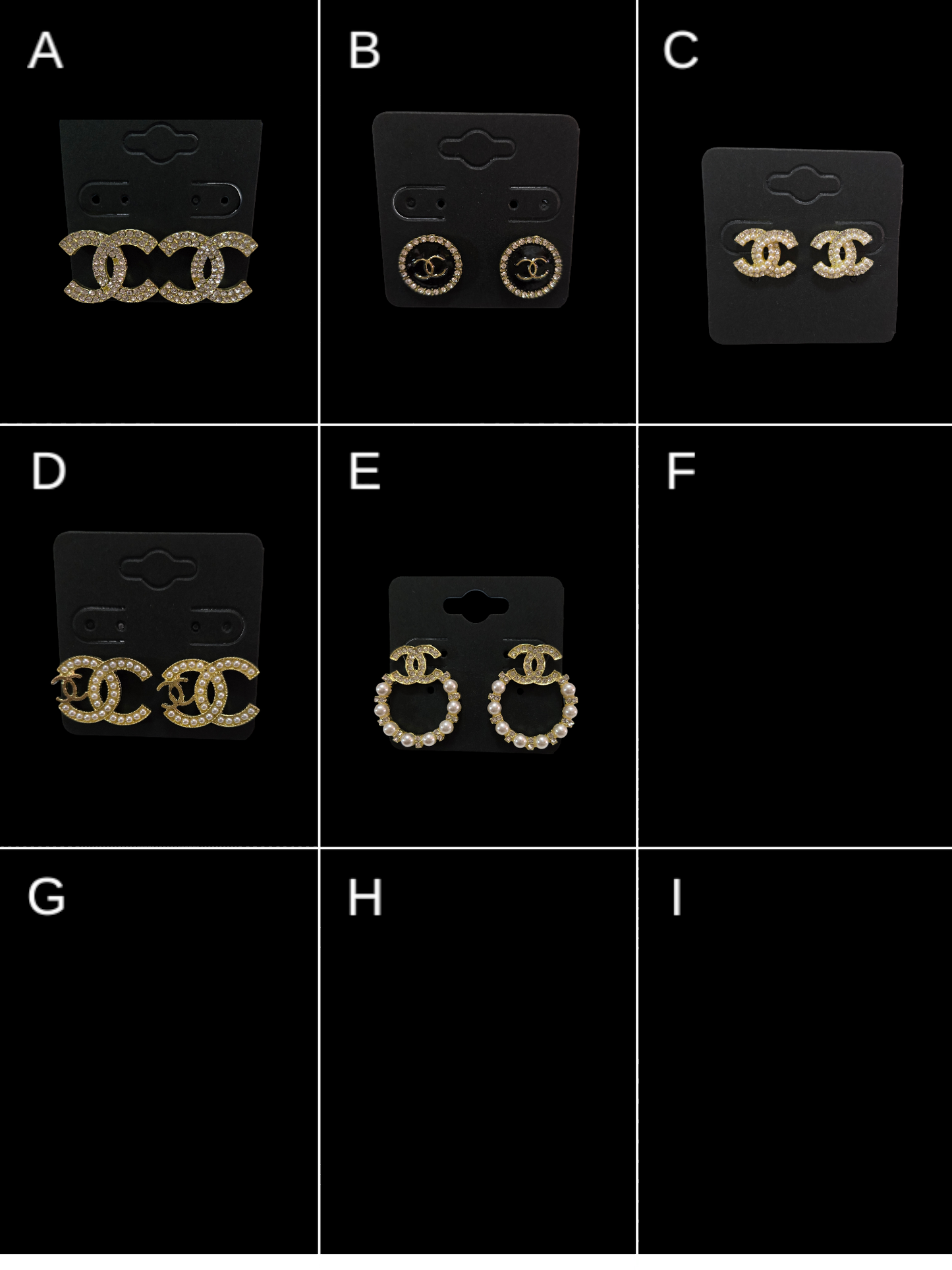 Chanel inspired earrings