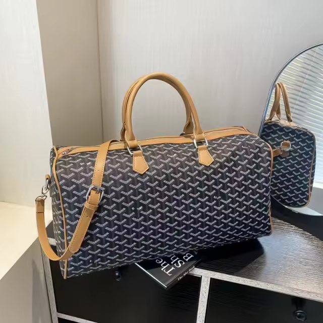 Goyard Inspired Duffle Bag
