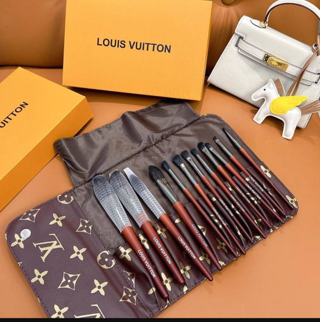 LV inspired Makeup Brush set