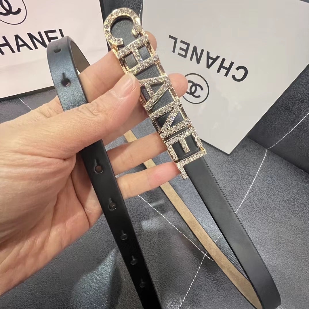 Chanel inspired jewel belt