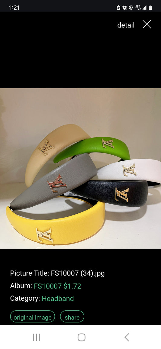 LV inspired headband
