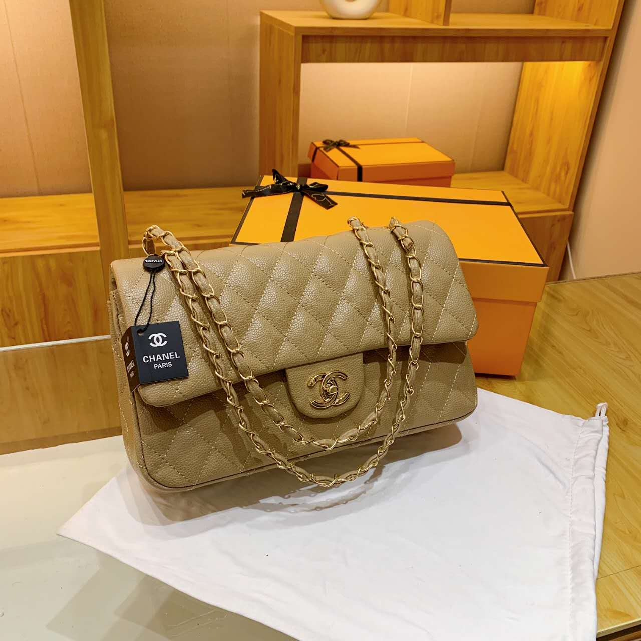 Chanel inspired quilted handbag