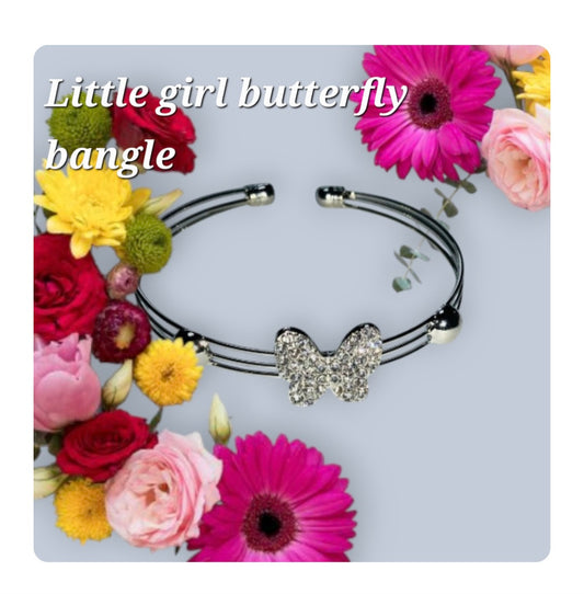 Little Girl butterfly bangle
