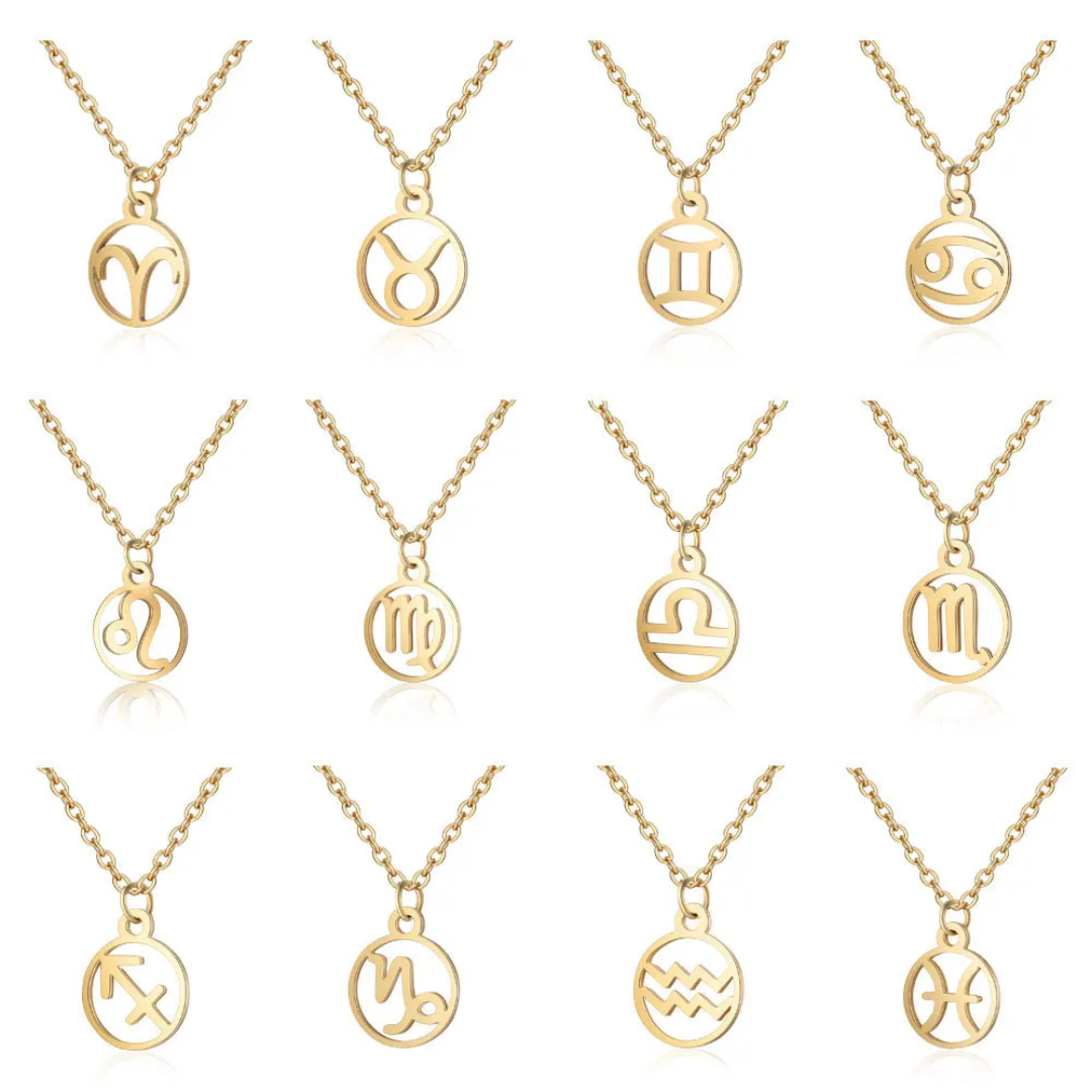 Gold Zodiac Sign Necklace