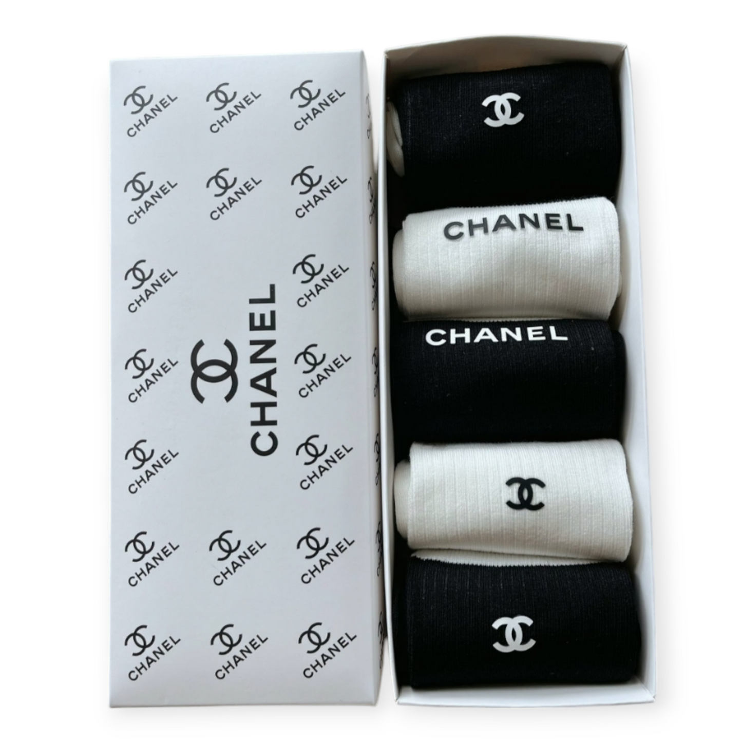 Chanel inspired socks set