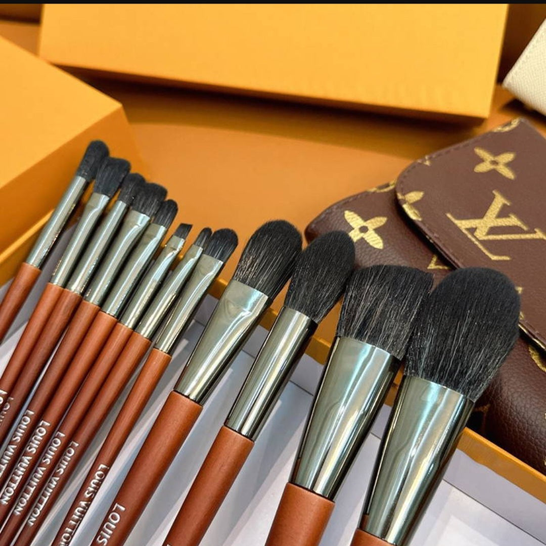LV inspired Makeup Brush set