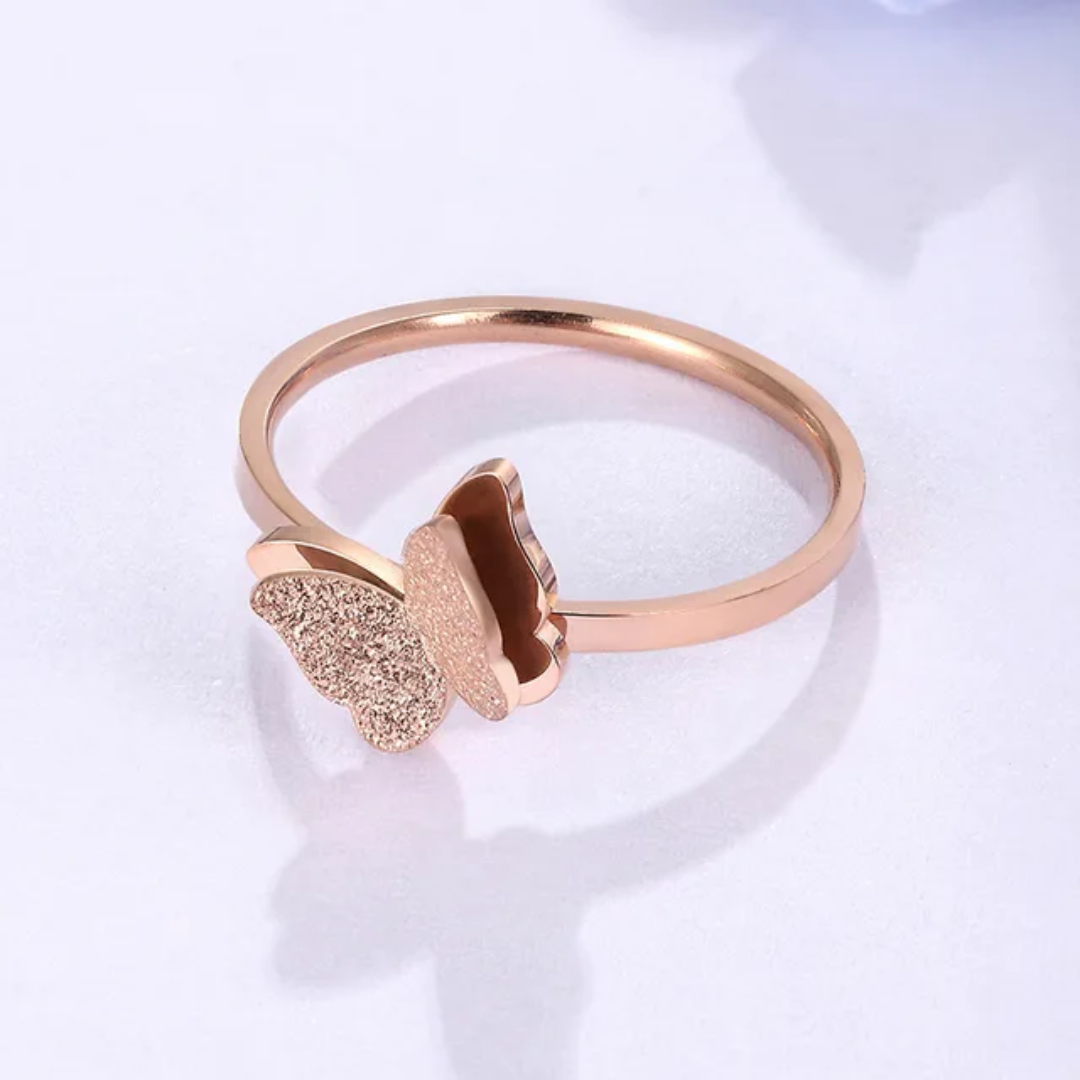 Van Cleef Inspired Butterfly Ring