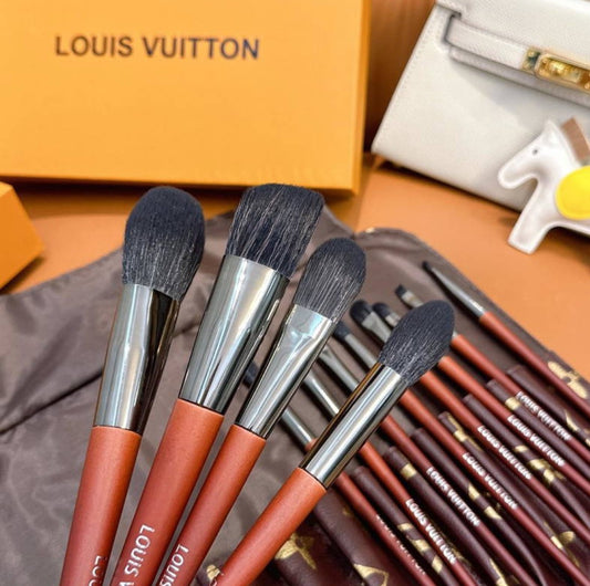 LV inspired Makeup Brush set