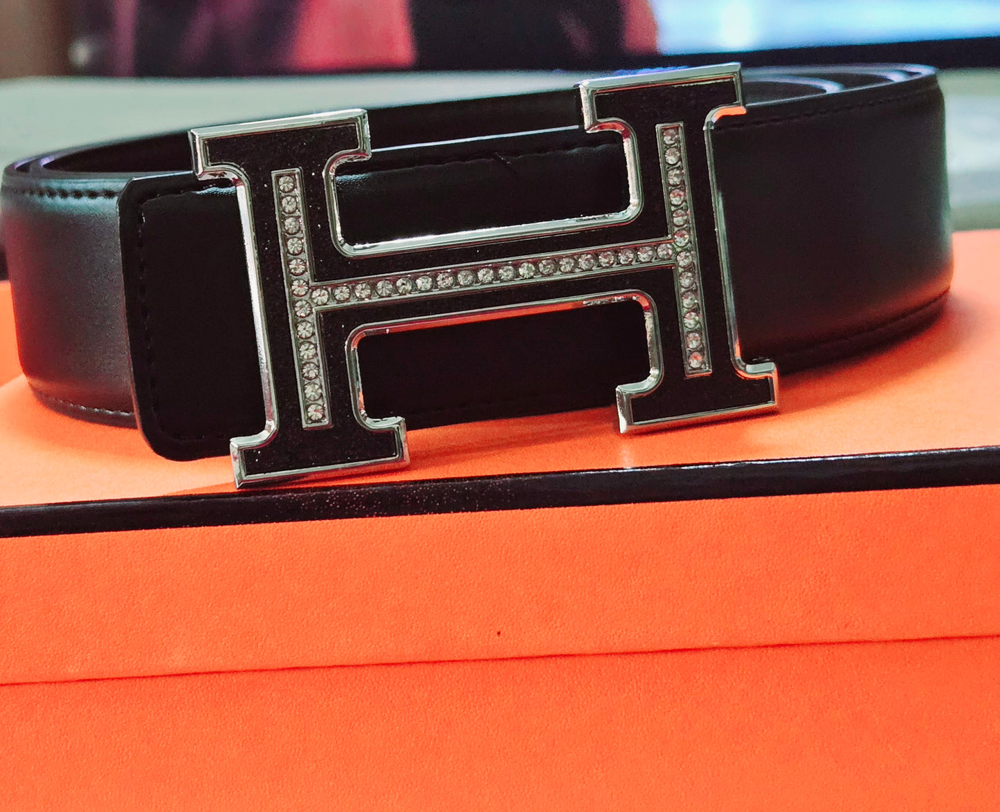 Hermès inspired Reversible Calfskin Belt