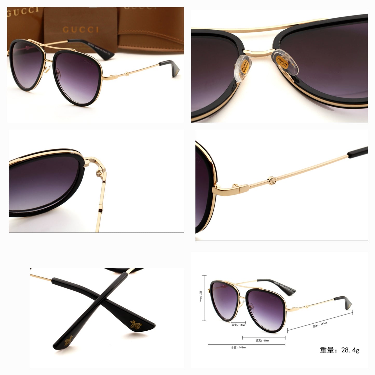 Gucci inspired Sunglasses