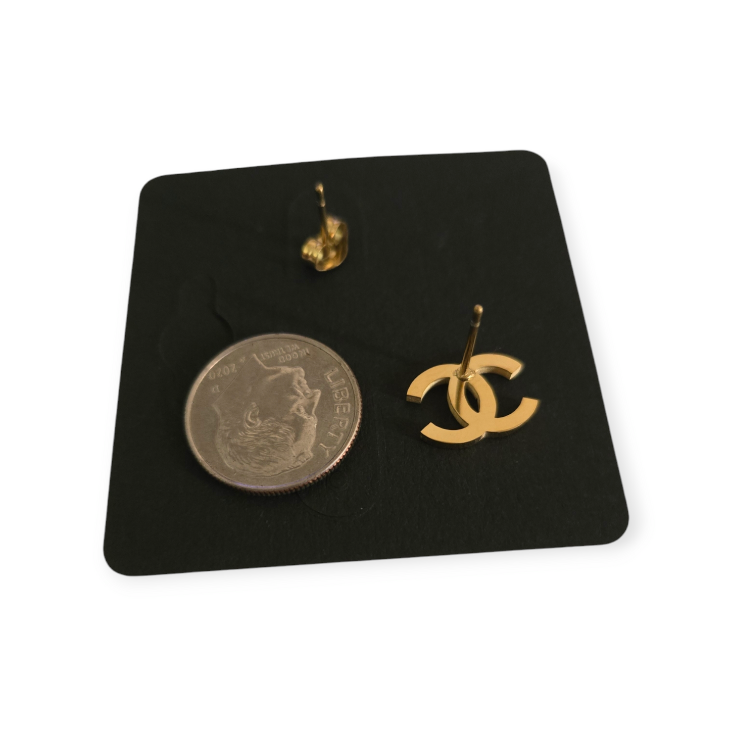 Chanel inspired stud earrings