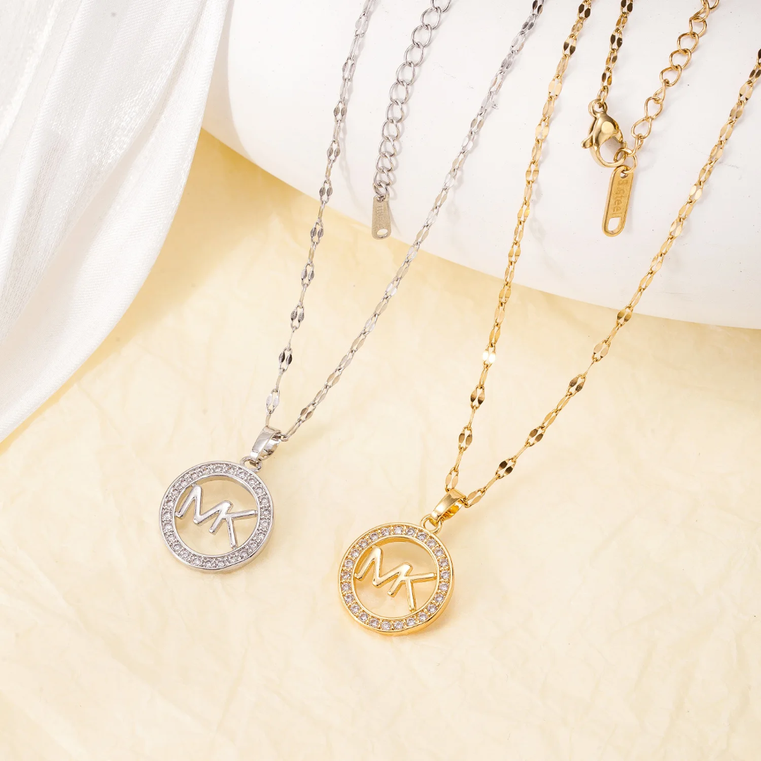 MK Designer Inspired Stainless Steel Necklace