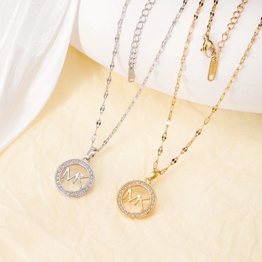 MK Designer Inspired Stainless Steel Necklace