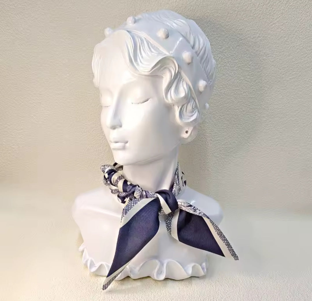 Christian Dior Inspired Twill Ribbon Scarves