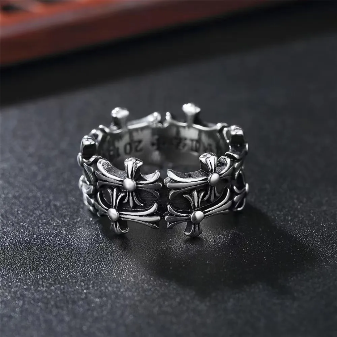 Chrome Heart inspired Ring