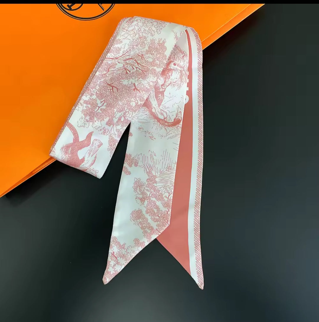 Christian Dior Inspired Twill Ribbon Scarves