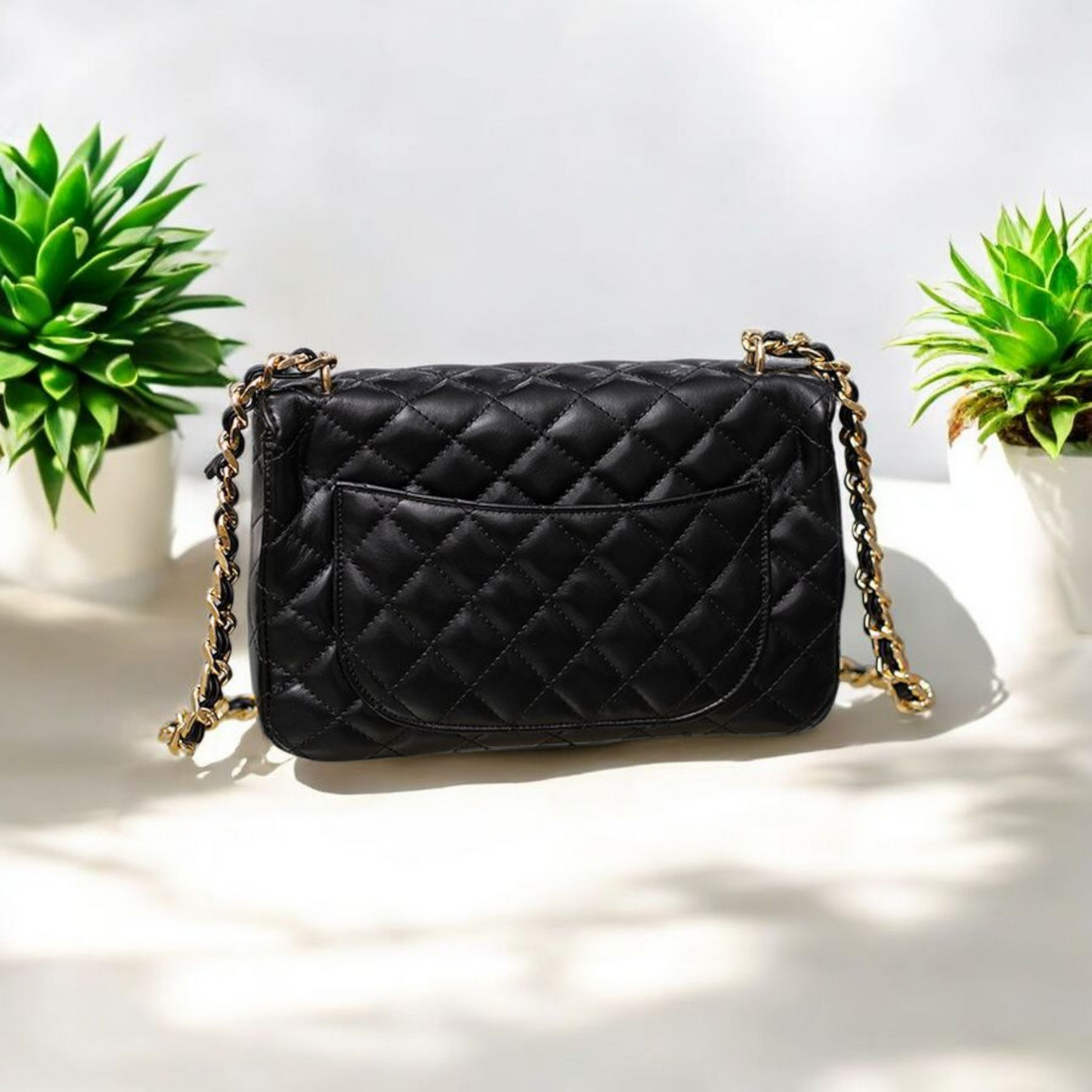 Chanel inspired quilted handbag