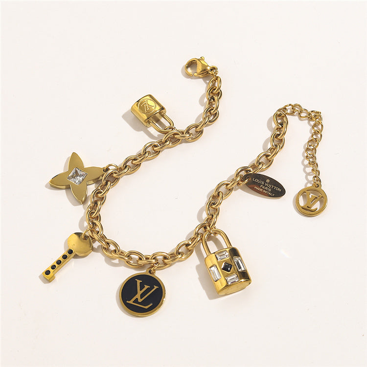 LV Lock Charm Bracelet