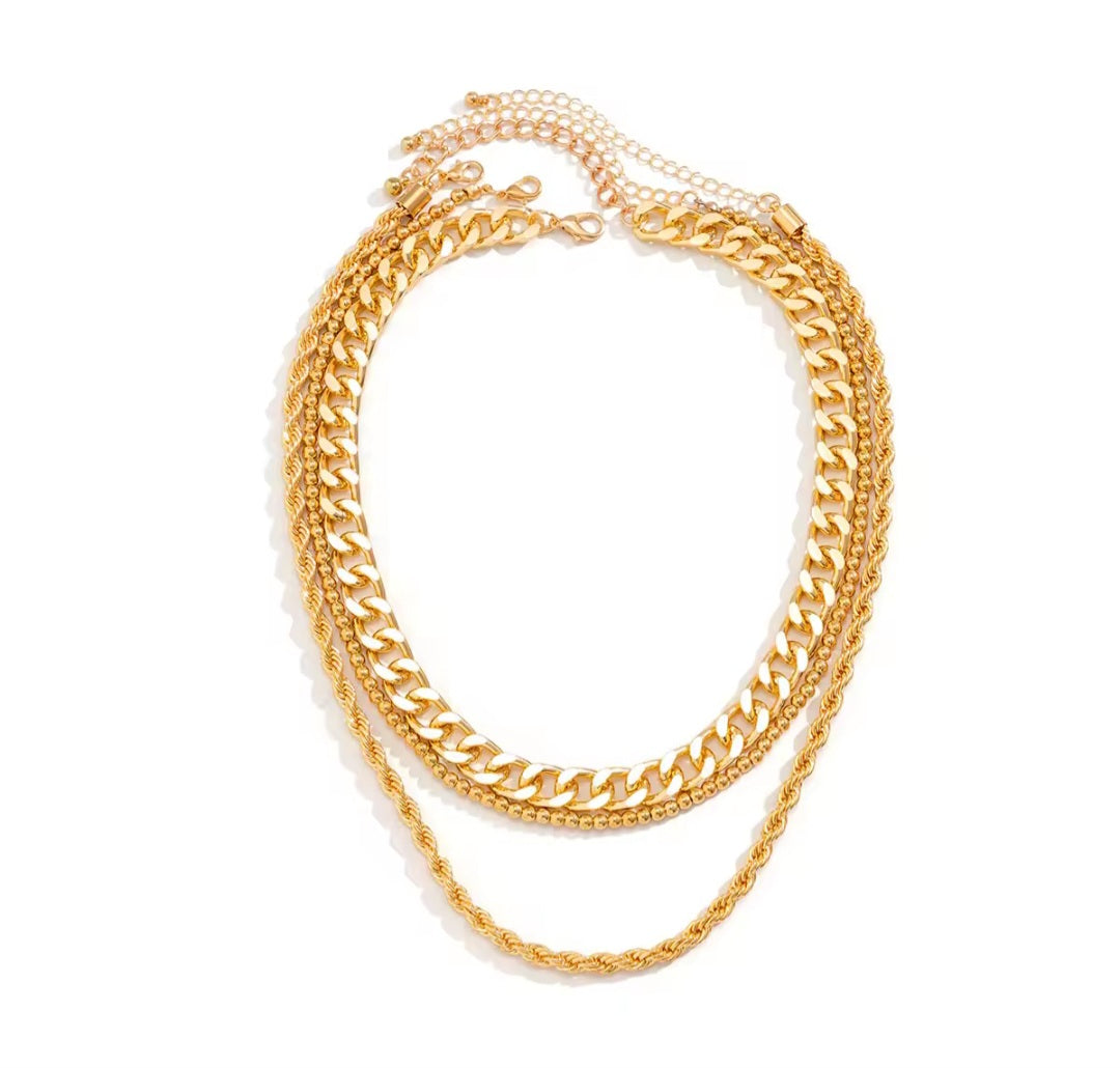 Stackable necklace set