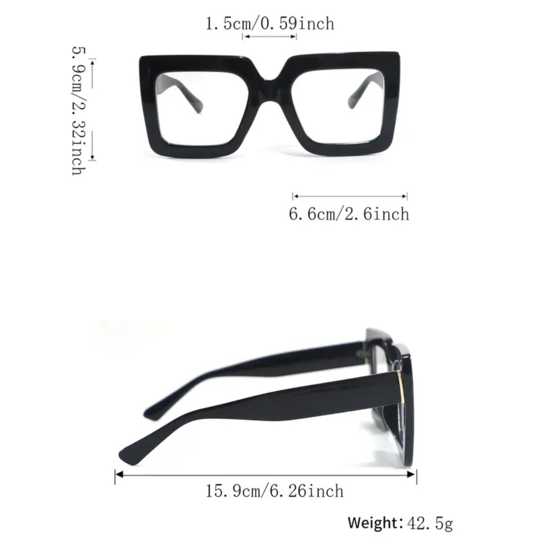Oversized square eyewear