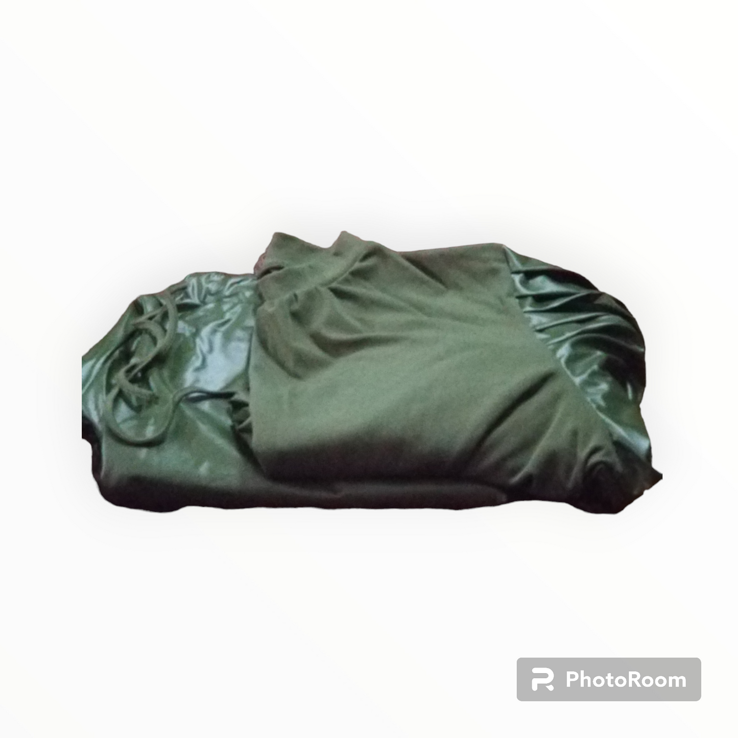 Plus size Puff sleeves faux leather 2pc joggers set