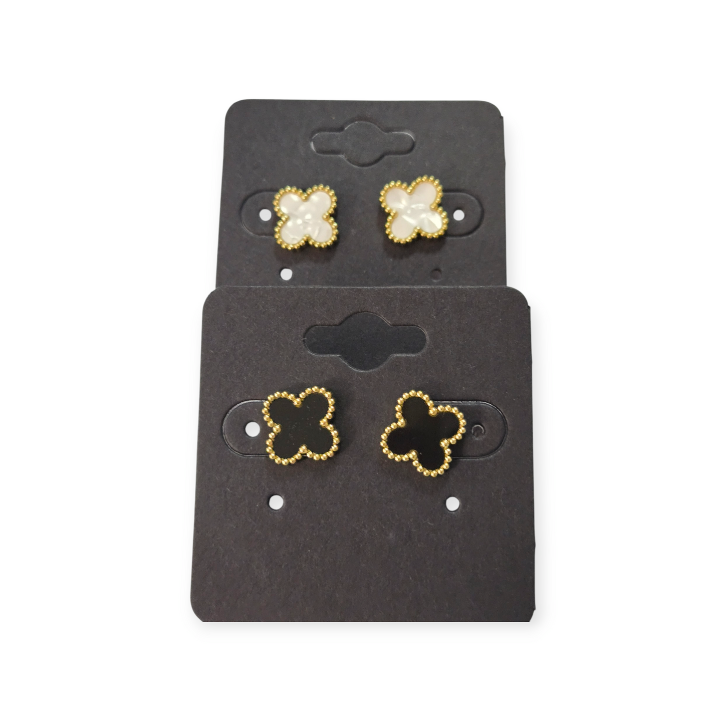 LV Inspired 4 Clover Earrings 9mm