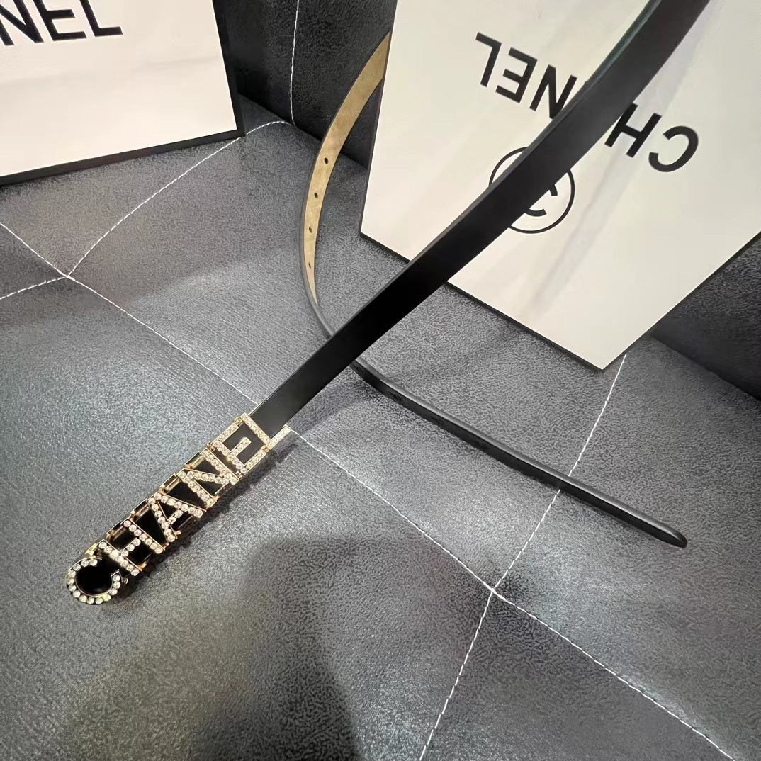 Chanel inspired jewel belt