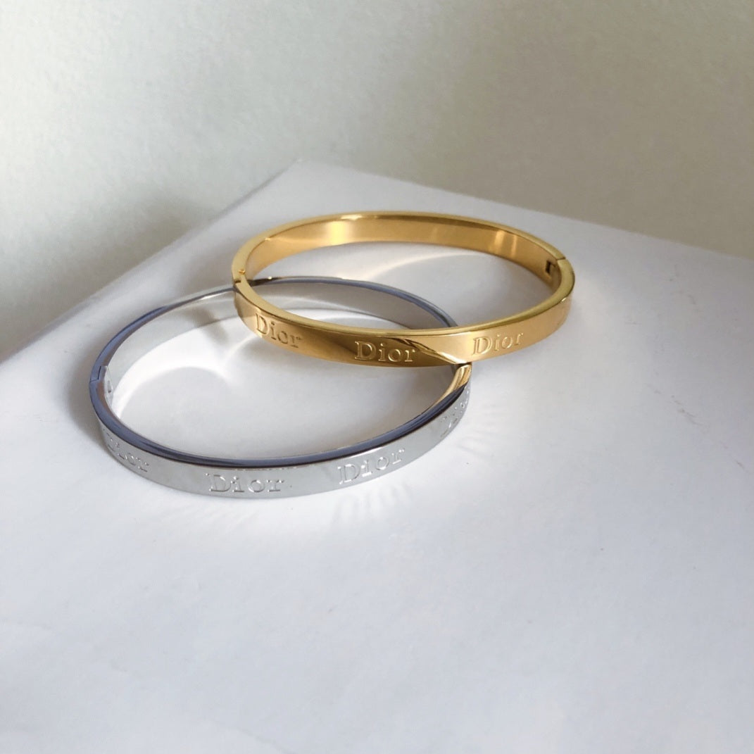 Christian Dior stainless bangles