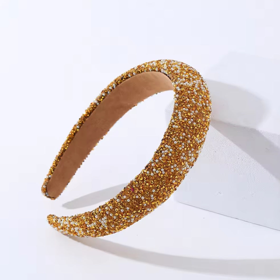 Glamour beaded and crystal headband