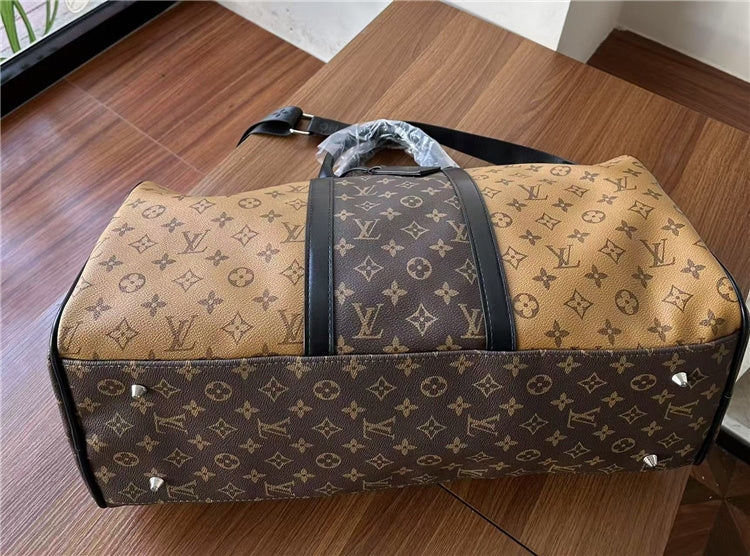 LV Designer Inspired Two-tone Duffle Bag