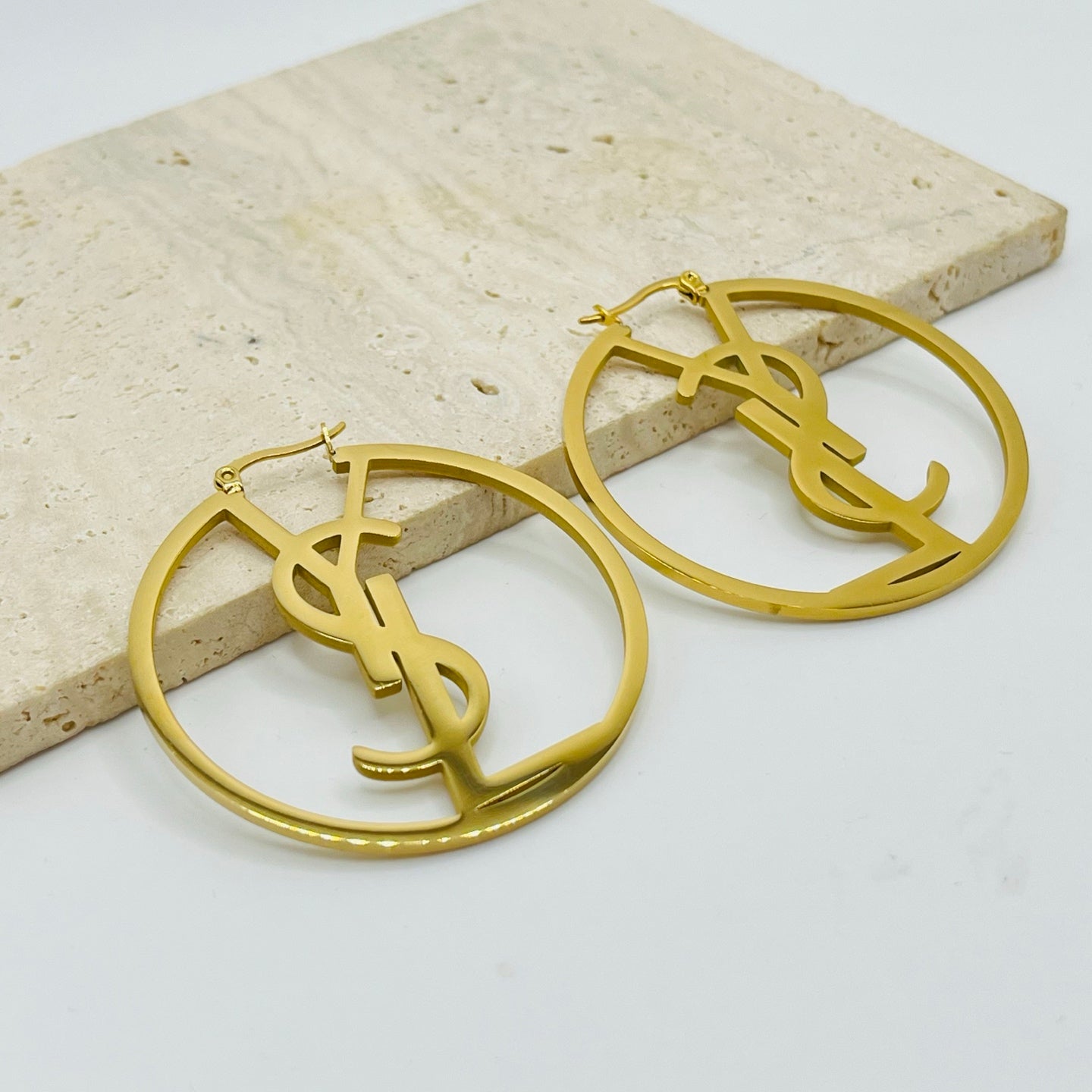 YSL inspired Hoop Earrings
