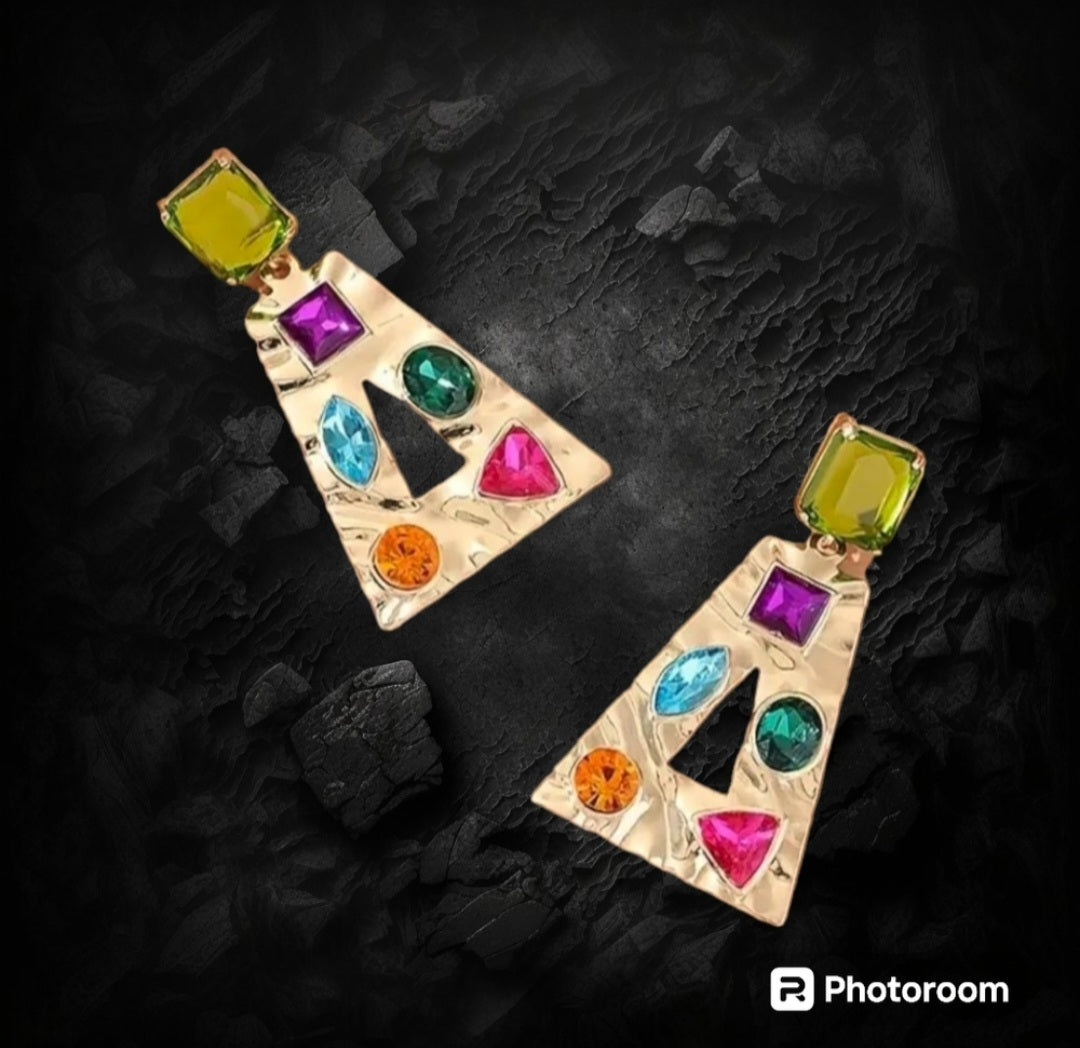 Geometric Drop Dangle Earrings
