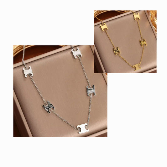 Celine inspired Necklace and bracelets