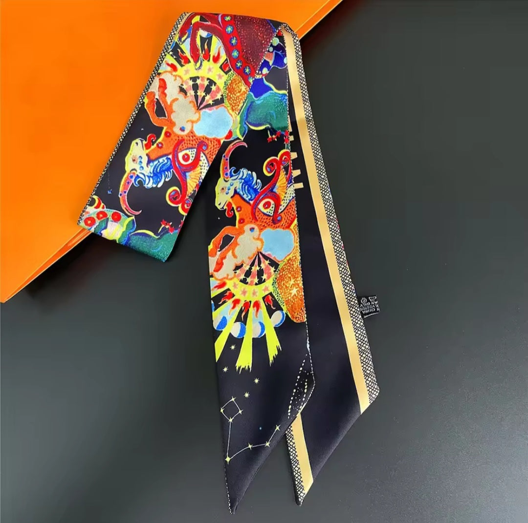 Christian Dior Ribbon Twill Scarves