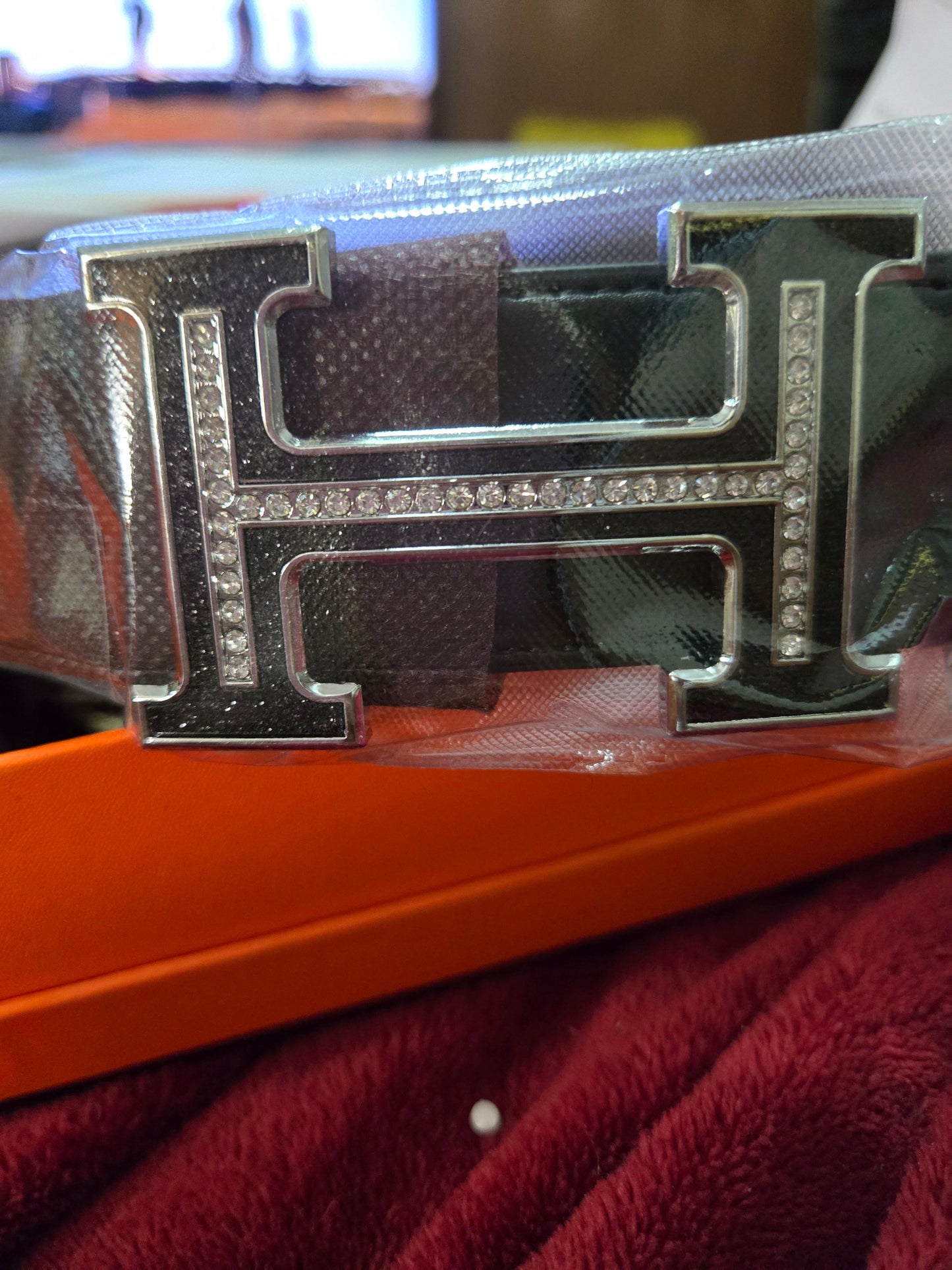 Hermès inspired Reversible Calfskin Belt
