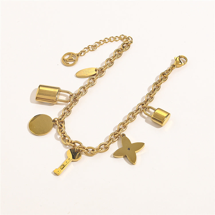 LV Lock Charm Bracelet
