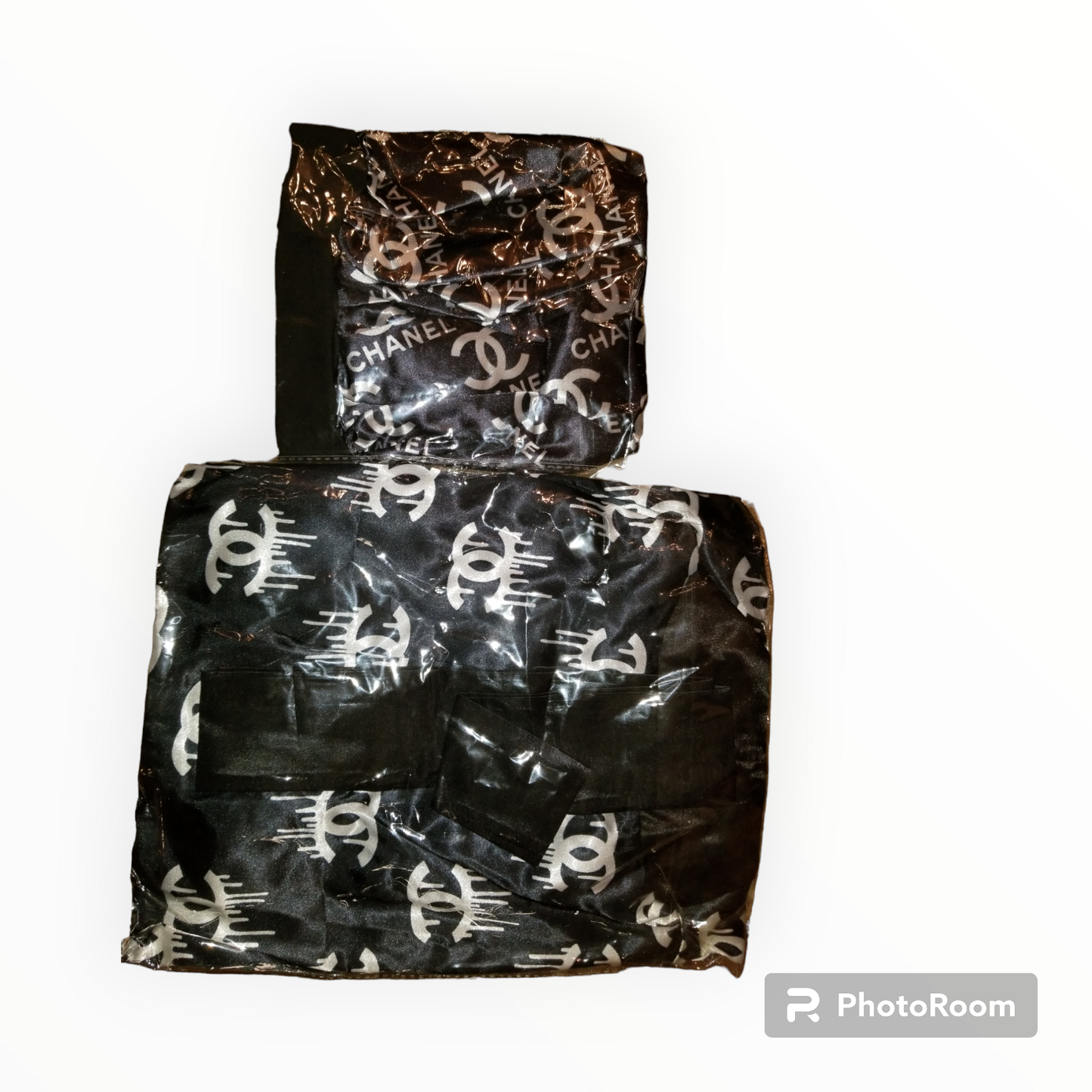 Chanel inspired robe and bonnet set