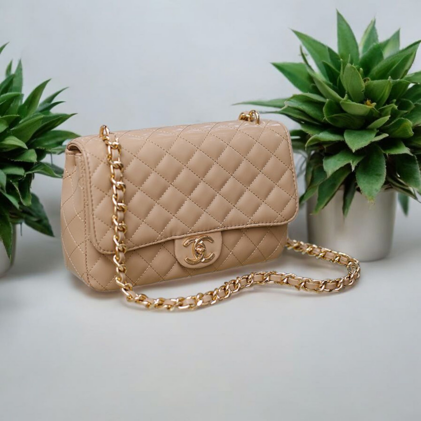 Chanel inspired quilted handbag