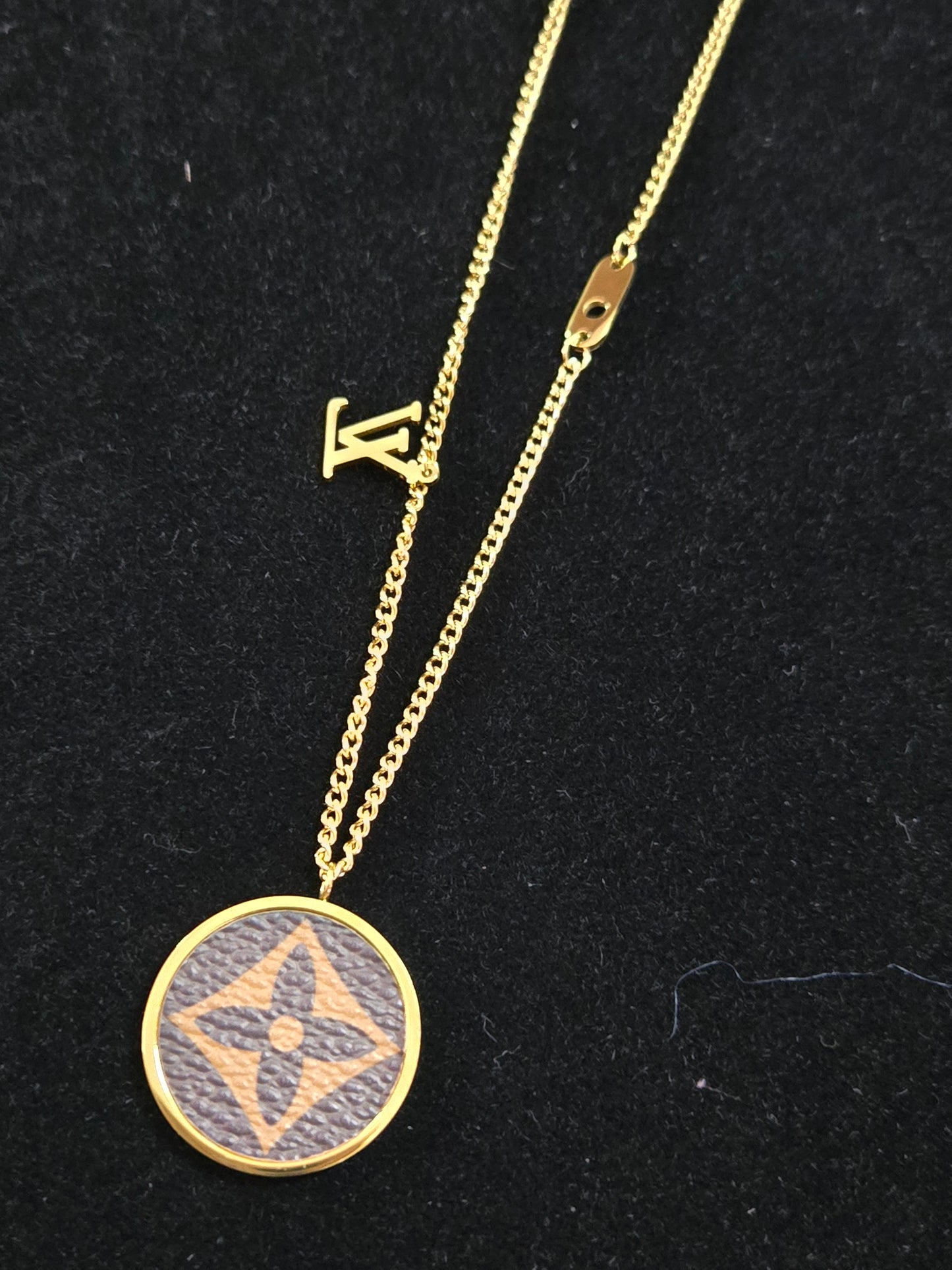 LV inspired necklace