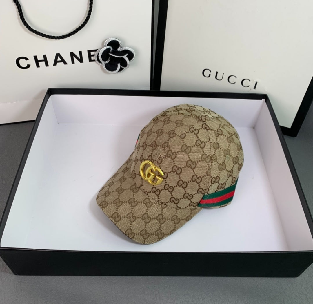Gucci Designer Inspired Canvas Baseball Cap